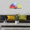 Hapivida Large Hand Fan Colourful Fan Hand Fan 35 cm