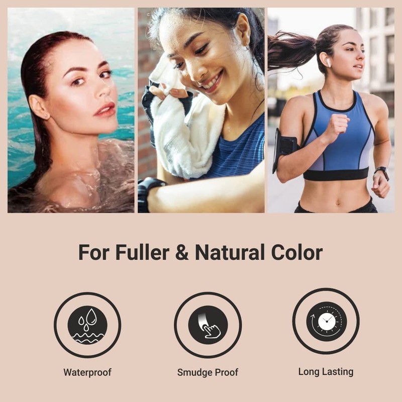 Mina ibrow Hair Color Refill Pack Black|Long Lasting Natural Spot