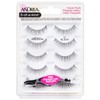 Andrea Fake Eyelashes Multi-Pack with Applicator, 21mm - Natural Look