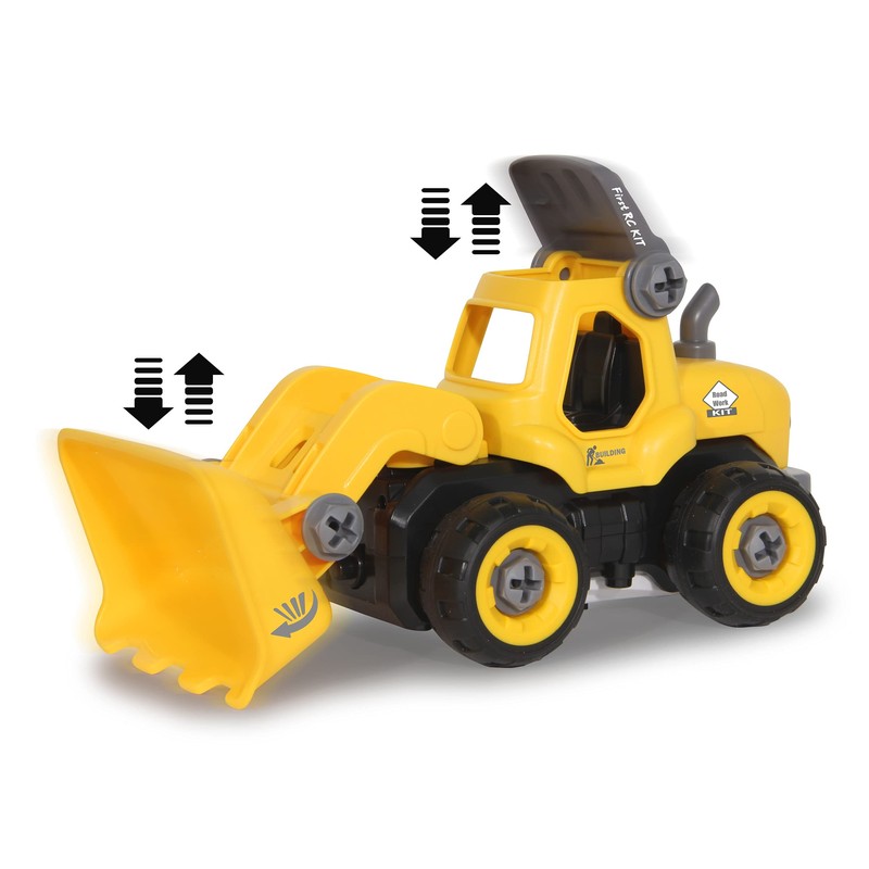 Wheel Loader First RC Kit 27 Pieces with Cordless Screwdriver