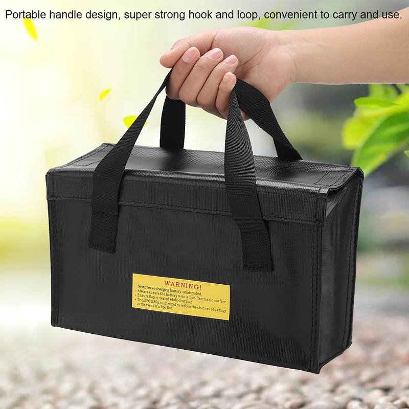 Explosionproof Lipo Battery Safe Bag Large Space Charging Batteries Storage