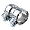 QBselecar 2 Inch (51mm) Universal Muffler Band Clamp, Stainless Steel