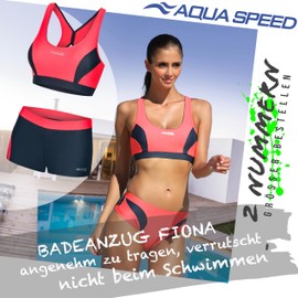 AquaSpeed® Fiona Tankini | Two-Piece Bikini | Vita Fabric | Resistant to Chlorine and Sun Cream / Suntan Oil, 36