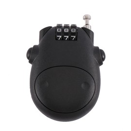 Leadigol Combination Lock,3 Digit Code Combination Password Lock,Password Padlock Cartoon Cow Bag Travel Accessories Anti-Theft Security Safety Carriage Motorcycle Helmet Lock