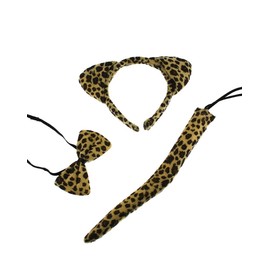 Zac's Alter Ego Party Cosplay Costume Fancy Dress Instant Leopard Kit - Ideal for World Book Day