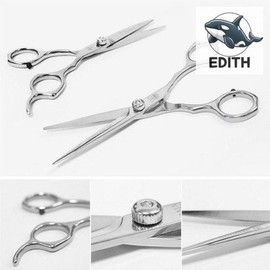 Silver Haircut Scissors Premium Professional Salon Scissors-WFH3AQI / 실버 미용컷가위 고급 미용실 전문 가위-WFH3AQI