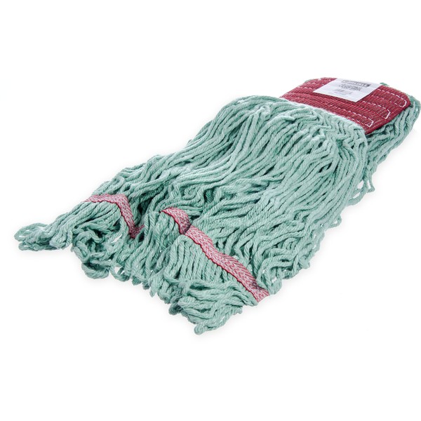 CFS 369484B09 Looped-End Mop Head With Red Band, Large, Green