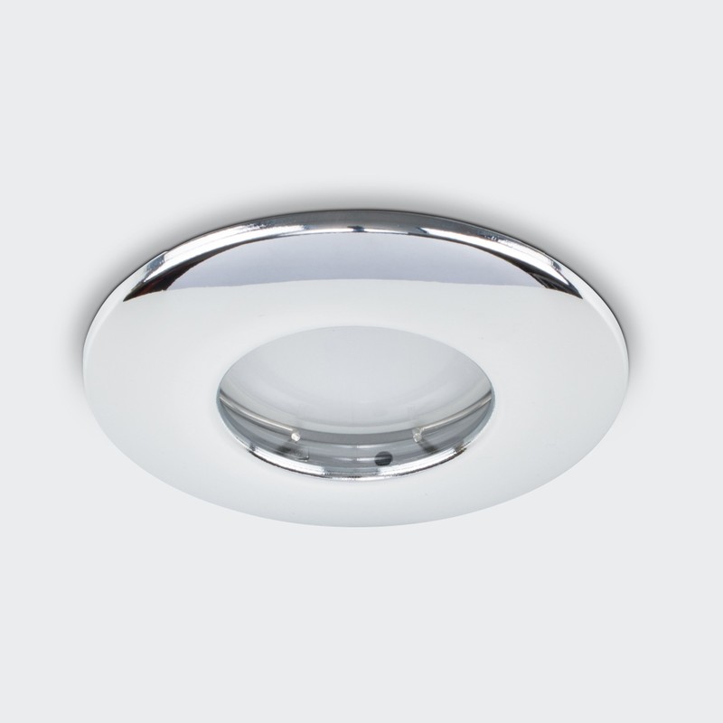 MiniSun Fire Rated Bathroom/Shower IP65 Polished Chrome Domed GU10 Ceiling