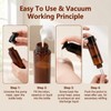 2 Pcs 100ml 3.4 oz Brown Plastic Airless Pump Bottles