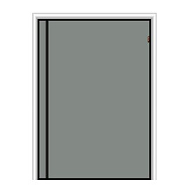 MAGZO Magnetic Screen Door, Fits Door Size 36'' x 82'', Reversible Left Right Side Opening, Durable Fiberglass Not Easy to Tear, Keep Annoying Creatures Out, Hands-Free Entry by Strong Magnets (Black)