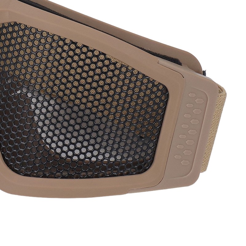 Safety Goggles Breathable Shock Resistant Iron Mesh Patterned Wind Sand