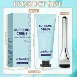 Verdeckende Foundations-Creme 80G Deckkraft Hautpflege-Foundation Feuchtigkeitscreme Mit Pinsel CC Cream Wasserdicht & Schw Sweatfester Leichte Textur Für Gleichmäßige Hauttonung