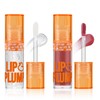 Apooliy 2pcs Lip Plumper Gloss，Hydrating Lip Glow Oil，Korean Clear Lip