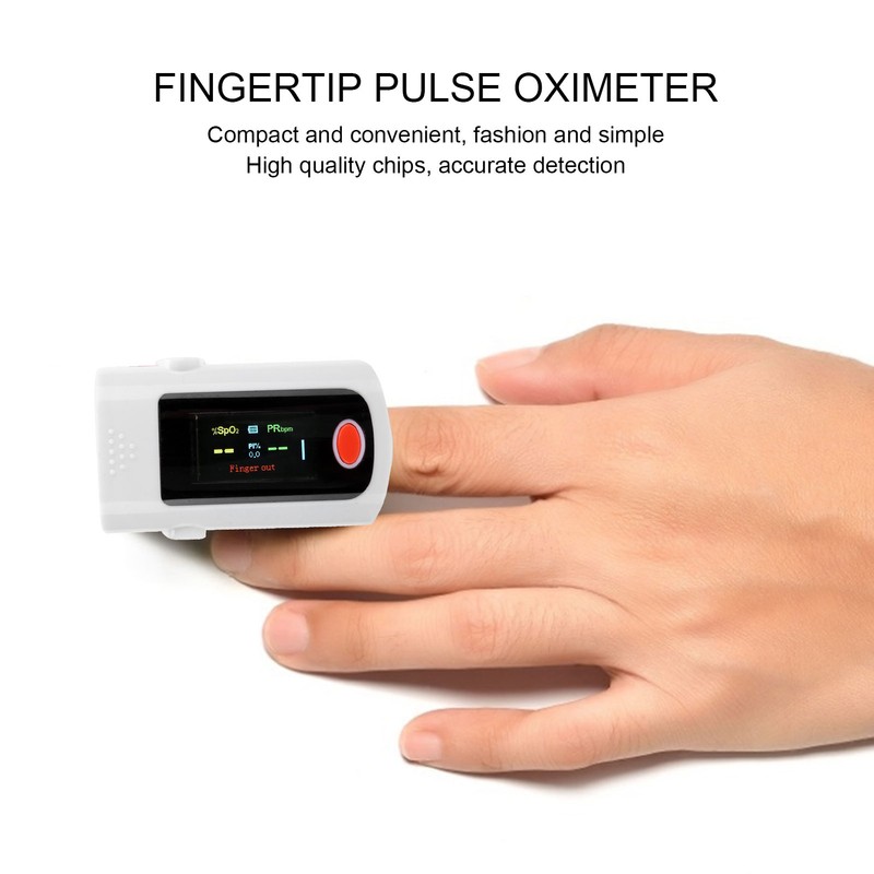 Fingertip Pulse Oximeter Blood Oxygen Saturation Monitor Portable Pulse OximeterOrange
