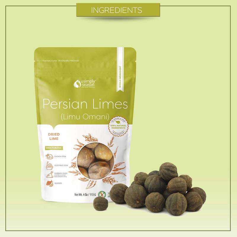 USimplySeason Persian Limes/Limu Omani (Whole, 4 Ounce)