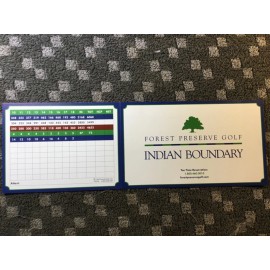 Unbranded Forest Preserve Golf. Indian Bountry Course. Chicago, Illinois. Golf Scorecard