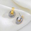 Chunky Gold Knot Earrings Hypoallergenic Fashionable Statement Dangle Earrings for