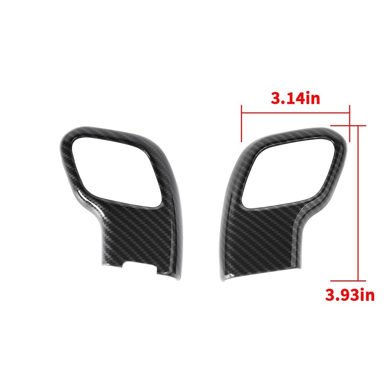 SQQP ABS Carbon Fiber Gear Shift Knob Cover Stick Shifter