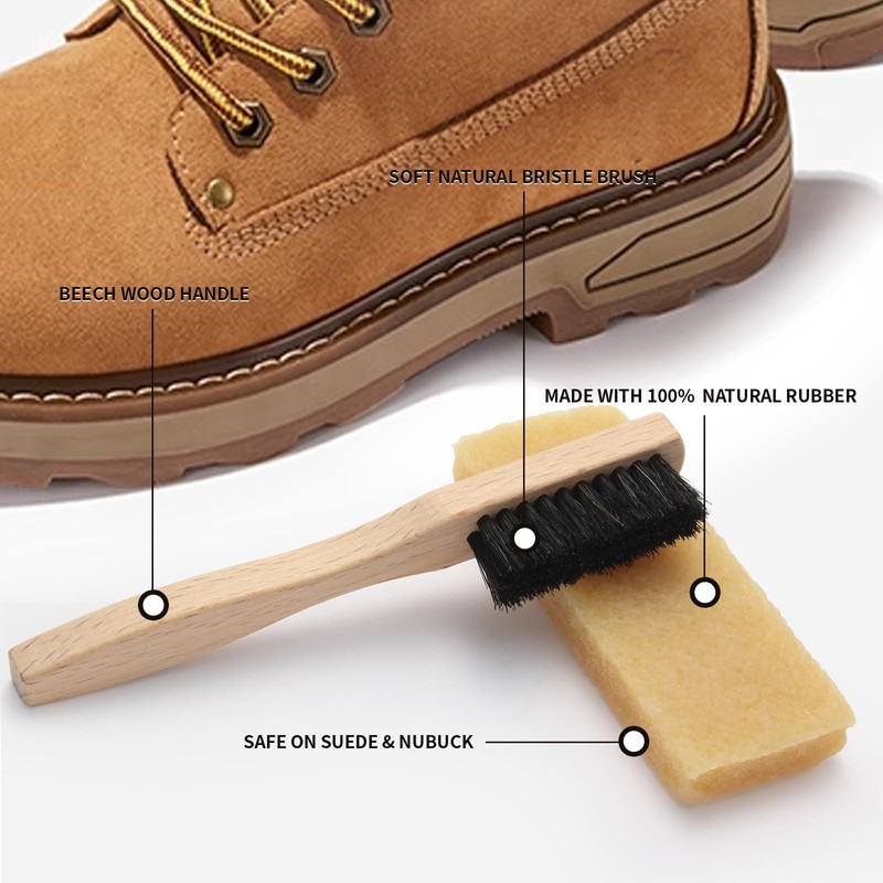 Cooptop 3-Piece Suede Cleaning Kit for Suede Cleaner and Nubuck