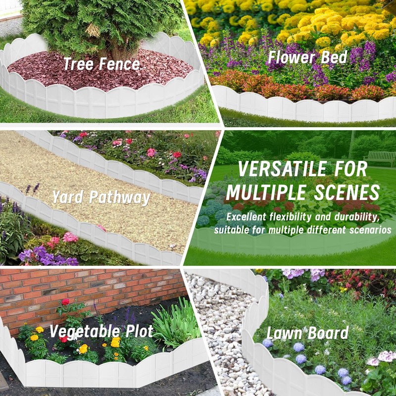 30Ft Landscape Edging Garden Edging Border Lawn Edging 30Pcs Landscape