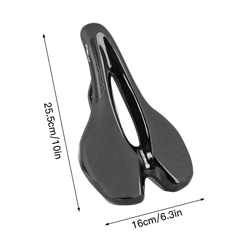 Bike Saddle, Bicycle Soft Saddle with USB Charging Warning Taillight