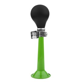 Bike Air Horn Bicycle Bell, Metal Classic Air Horns Bicycle Horn with Crimp Bulb for Vehicles, Bicycles, Golf Carts (Green)