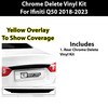 BOGAR TECH DESIGNS Rear Bumper Chrome Delete Overlay Compatible with