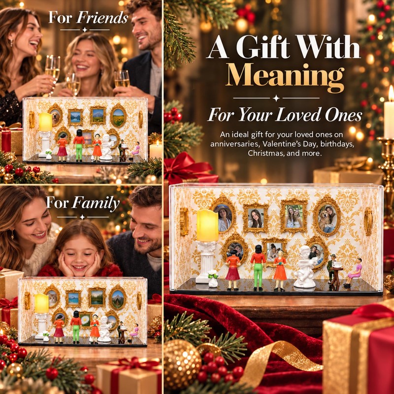 DIY Mini Museum of Us Kit, 12.2Inch 3D Memory Display