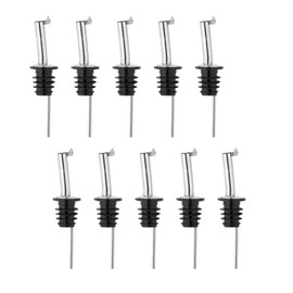 Restaurantware Bar Lux 4.3 x 1 x 1 Inch Speed Pourer 1 Heavy-Duty Bottle Pourer - Versatile Fast Pour Of Liquids Stainless steel Liquor Pour Spout Airtight Seal