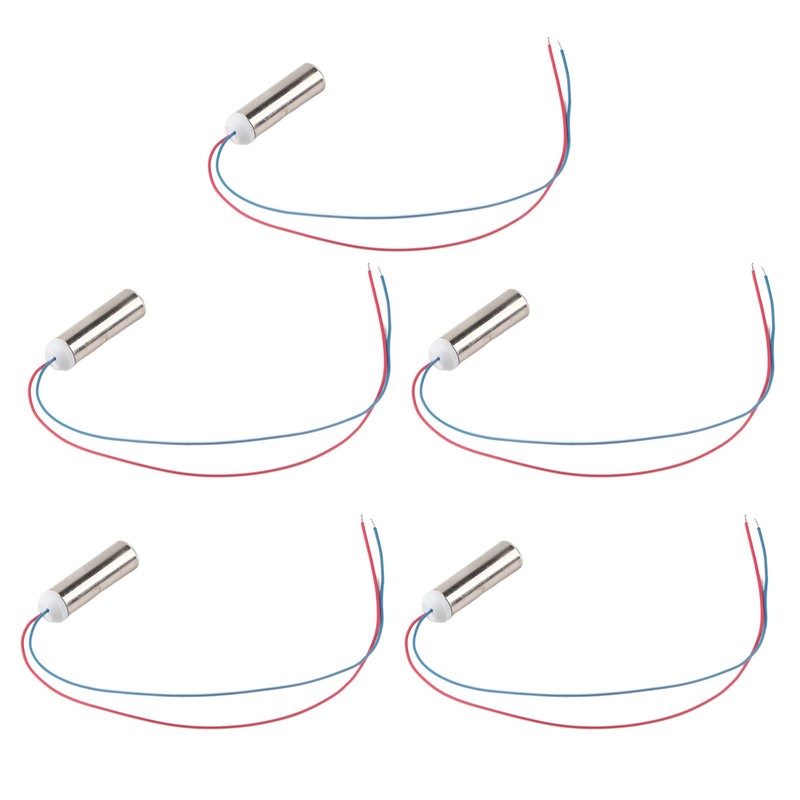 5Pcs 14500rpm Waterproof Cylindrical Micro Coreless Vibration Motor for Massager