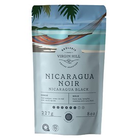 Virgin Hill Coffee - Nicaragua Black - Bold Intensity & Dark Roast - Half Pound of High-Grade Ground Coffee - 8oz / 227 grams