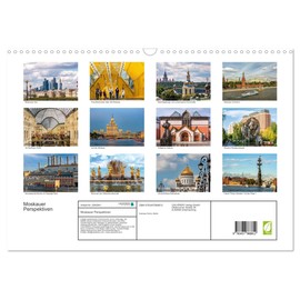 Moskauer Perspektiven (Wandkalender 2026 DIN A3 quer), CALVENDO Monatskalender