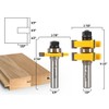 YONICO Router Bits Tongue & Groove Set 1-1/4-Inch 2 Bit