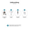 ledscom.de MIBU LED Garden Spotlight with Ground Spike for Outdoor