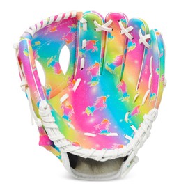 OlyPegic Youth Baseball Glove for Kids 3-9 - Easy Break-in Synthetic Leather | PU Palm | Breathable Mesh | Soft Lining | Tee Ball & Little League | Boys & Girls | Lightweight Durable Mitt