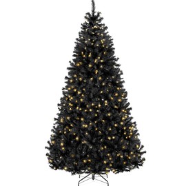 Best Choice Products 6ft Pre-Lit Purple Christmas Tree, Full Artificial Holiday Decoration w/ 947 Branch Tips, 250 Lights, Foldable Base