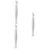 Housoutil 3 Pcs Stainless Steel Pointed Tweezers for Specimen Making