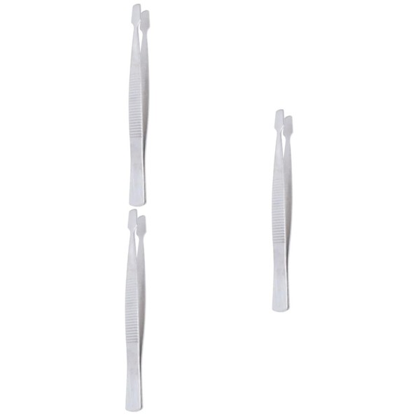 Housoutil 3 Pcs Stainless Steel Pointed Tweezers for Specimen Making