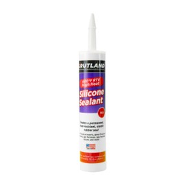Rutland 600°F RTV High Heat Silicone Sealant Clear, USA-Made High Temperature Gasket Maker Adhesive - UV Stable, Oil Resistant & Non-Corrosive