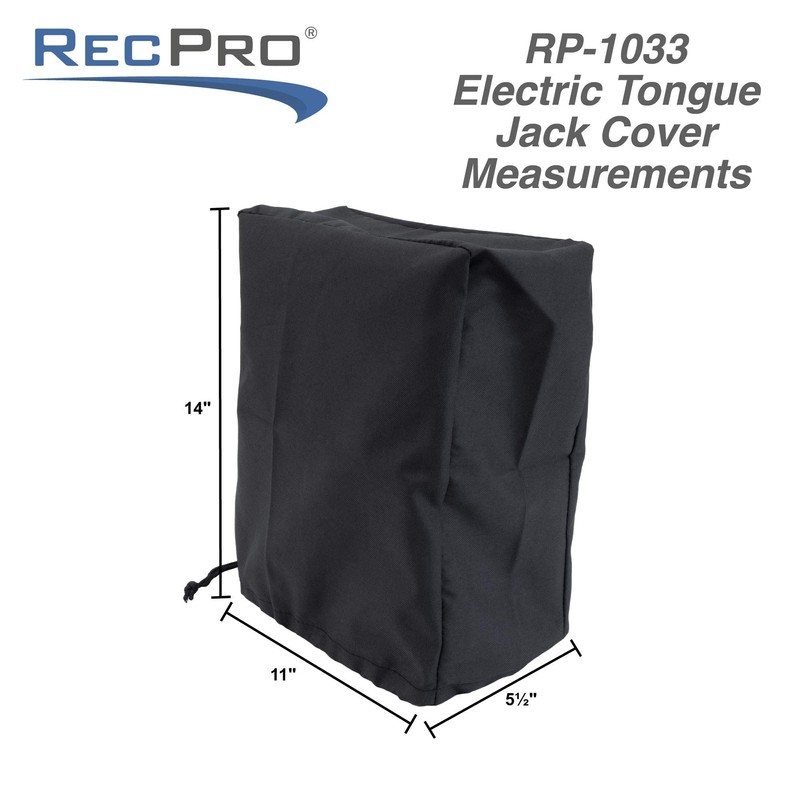 RecPro RV Electric Tongue Jack Cover | Universal Protective Cover