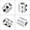 MECCANIXITY Shaft Coupling 12.7 to 12.7mm(ID) 30mm(L) Aluminum Alloy Shaft