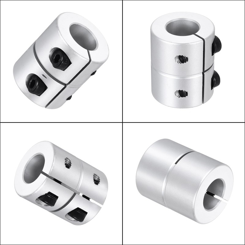 MECCANIXITY Shaft Coupling 12.7 to 12.7mm(ID) 30mm(L) Aluminum Alloy Shaft