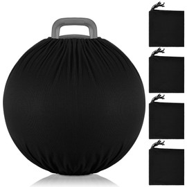 Bulyoou 4 Pcs 30" x 28" Inch Boat Fender Covers Boat Buoy Bumpers Covers Fender Protector Bumper Sleeves Black Durable Polyester