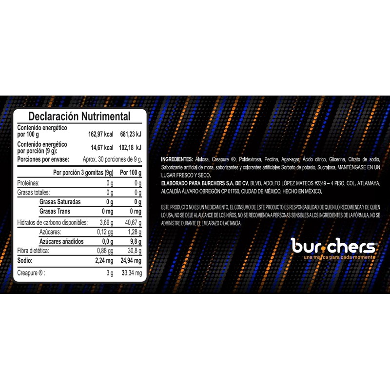 Enerdrive, Gomitas de Creatina, Sabor Naranja y Moras, 30 Servicios