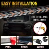 Happybilssbuy LED Tailgate Light Bar 60" Triple Row 5-Function Strip