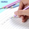 Hanffero Rainbow Pencils, Writing Drawing Pencil with Rubber, Recyclable Paper
