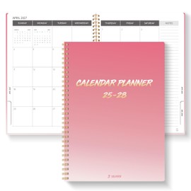 Monthly Planner 2025-2028, 2025 Calendar 36 Months Planner With Monthly Tabs, July 2025- June 2028, 8.5" x 11", 3 Years Academic Planner Hard PVC Cover with Spiral Bound, Perfect for School & Office for Women & Men