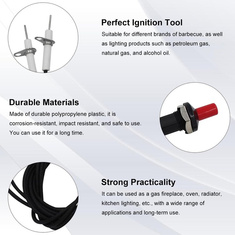 KARELLS Piezo Igniter, Piezo Tinder Gas Grill, Ignition Spark, Piezo