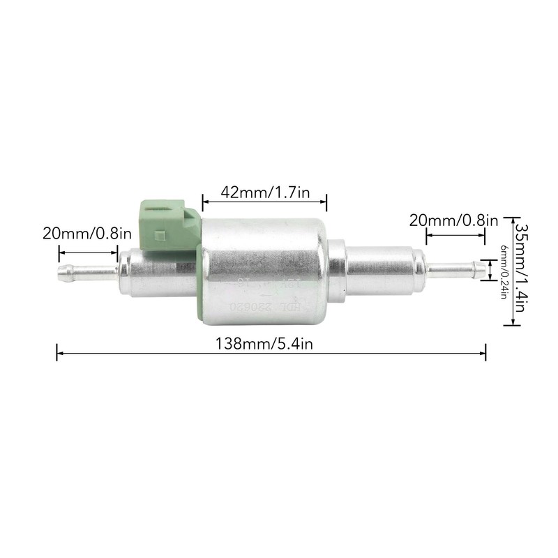12V Car Parking Heater Oil Pump Pulse Metering Electromagnetic Oil