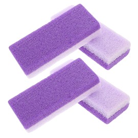 Baluue 4pcs Pu Foot Exfoliators Foot Callus Removers and Pedicure Scrapers for Smooth Skin Dead Skin Removal Tools for Home Care Comfortable and Pedicure Tool